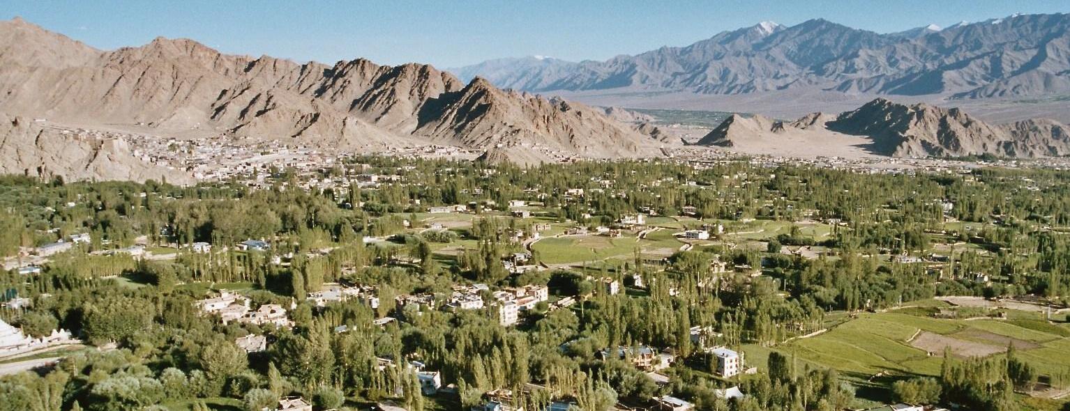 Leh town.jpg - cropped Leh town at 11,500 ft. (3,500 mt)