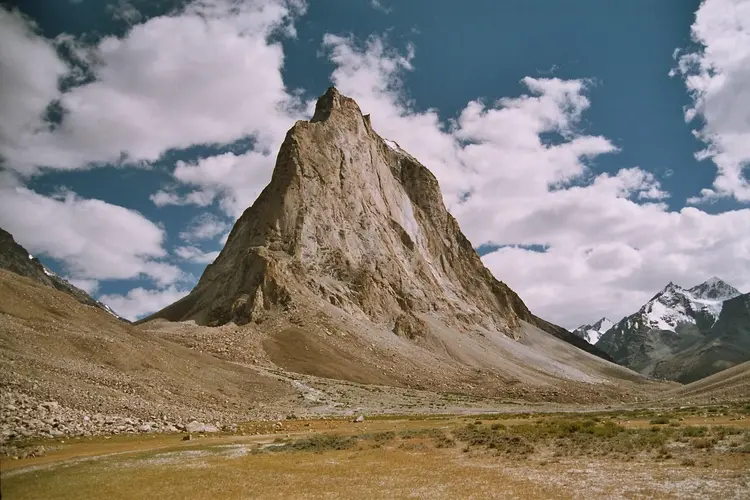 Unique mountain outcrop in Ladakh