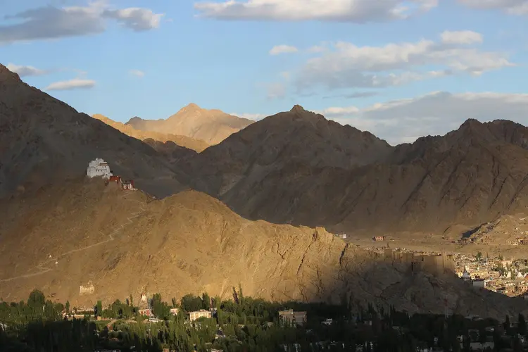 Leh town - Palace ridge view from North