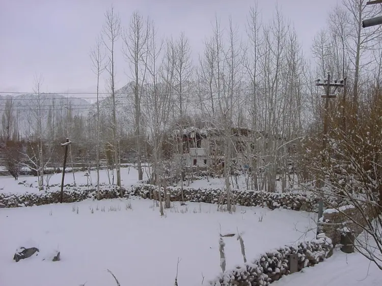 Leh outskirts under snow