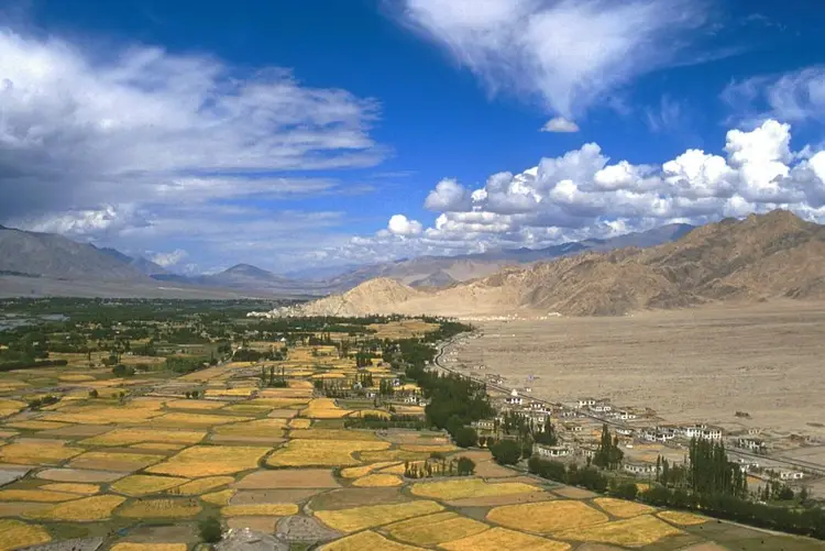 Upper Shey and Lower Thiksey villages